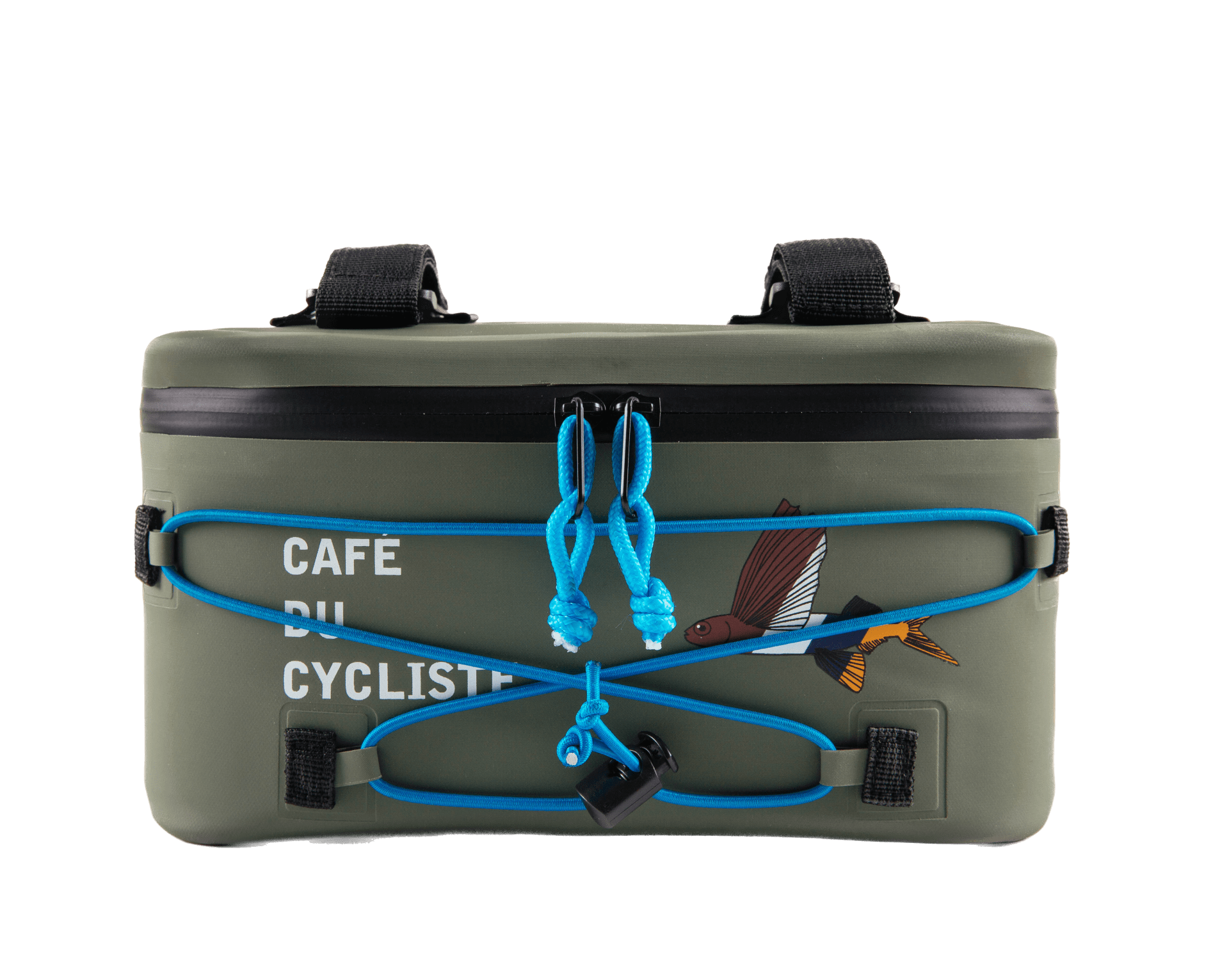 Flying Fish Handlebar bag Green Café du Cycliste VELETAGE