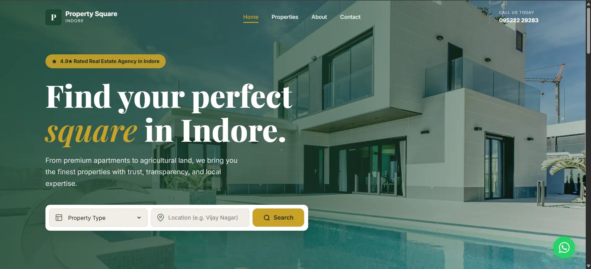 Real Estate Landing Page screenshot
