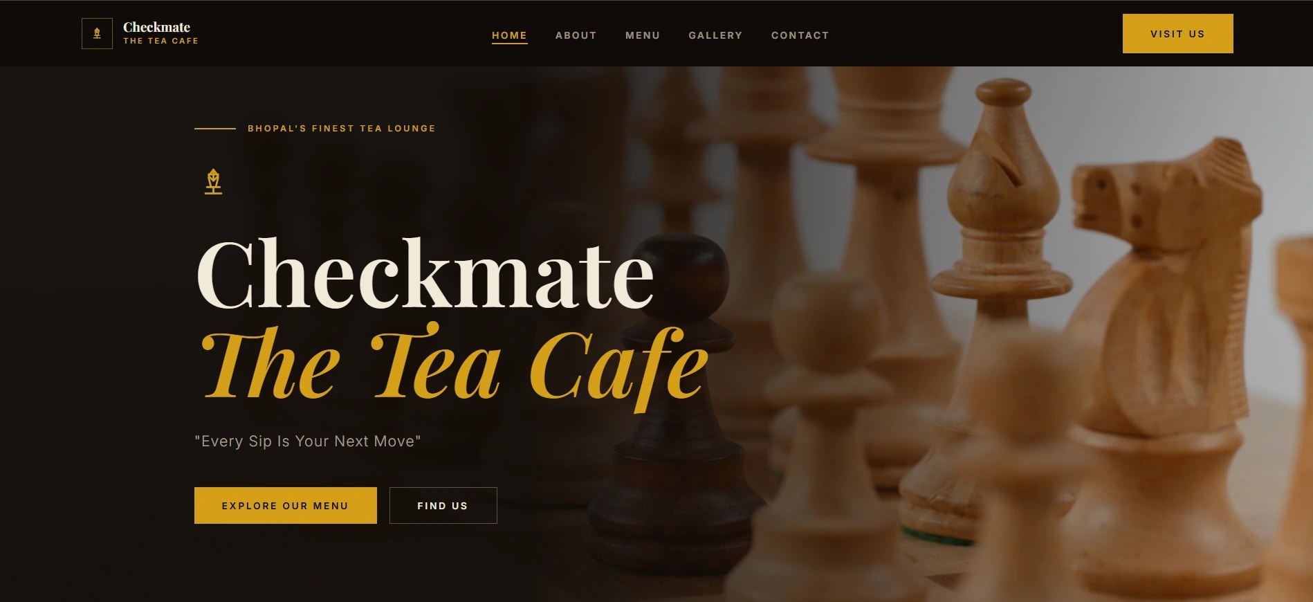 Cafe Website screenshot