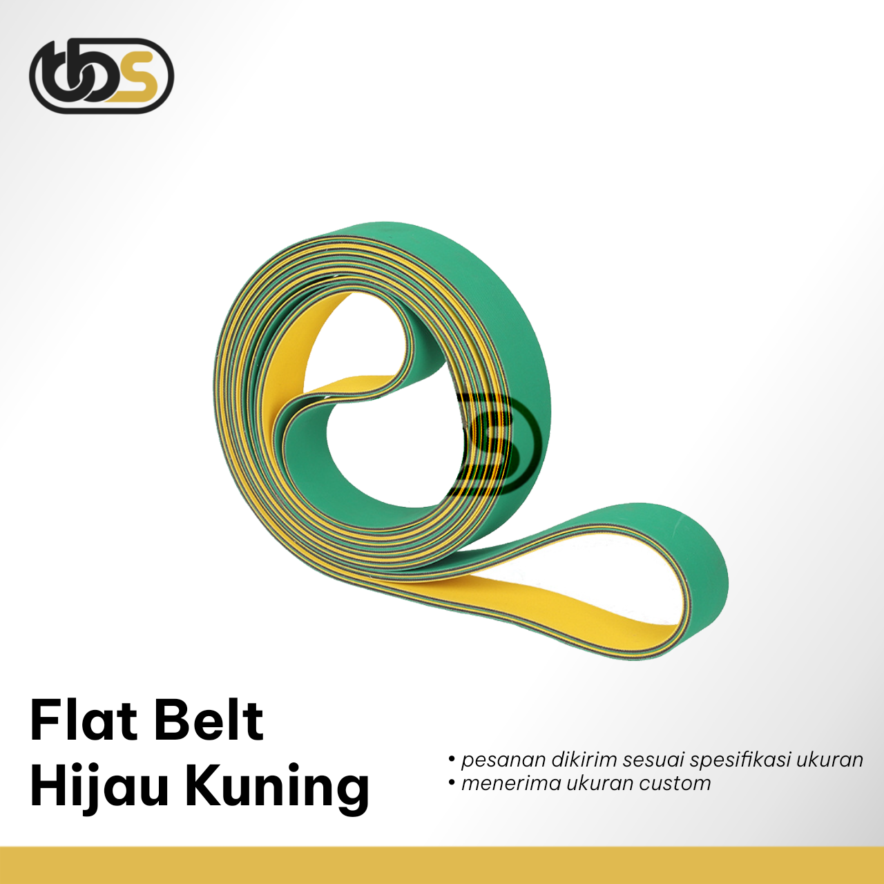 Flat Belt Hijau Kuning