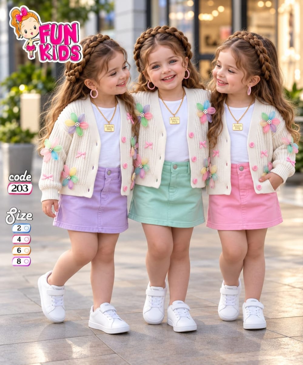 طقم خروج بناتي (صورة 1 من 4)