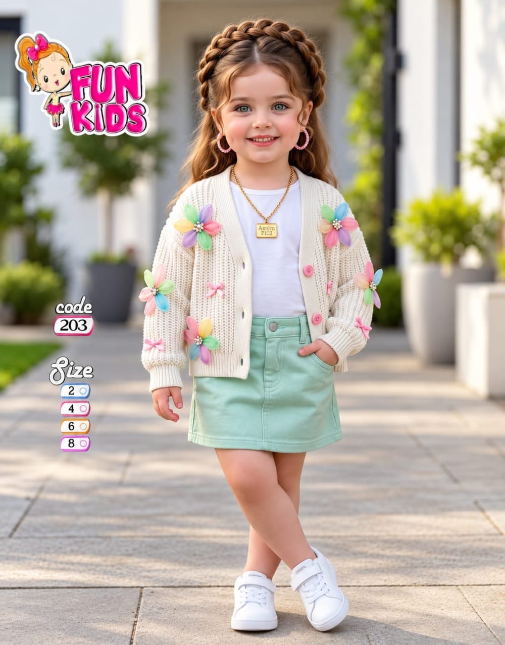 طقم خروج بناتي (صورة 4 من 4)