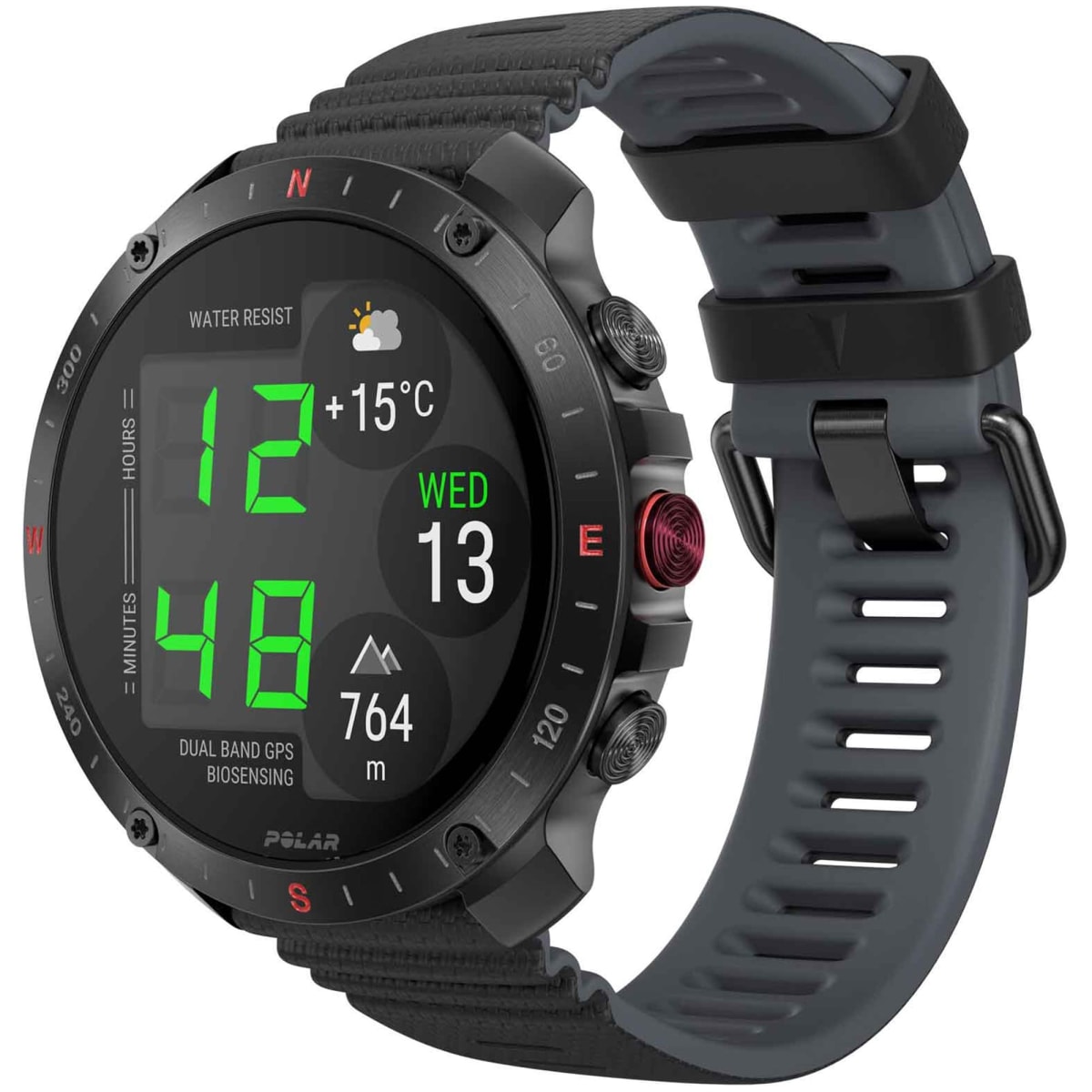 Polar Grit X2 Pro, Night Black