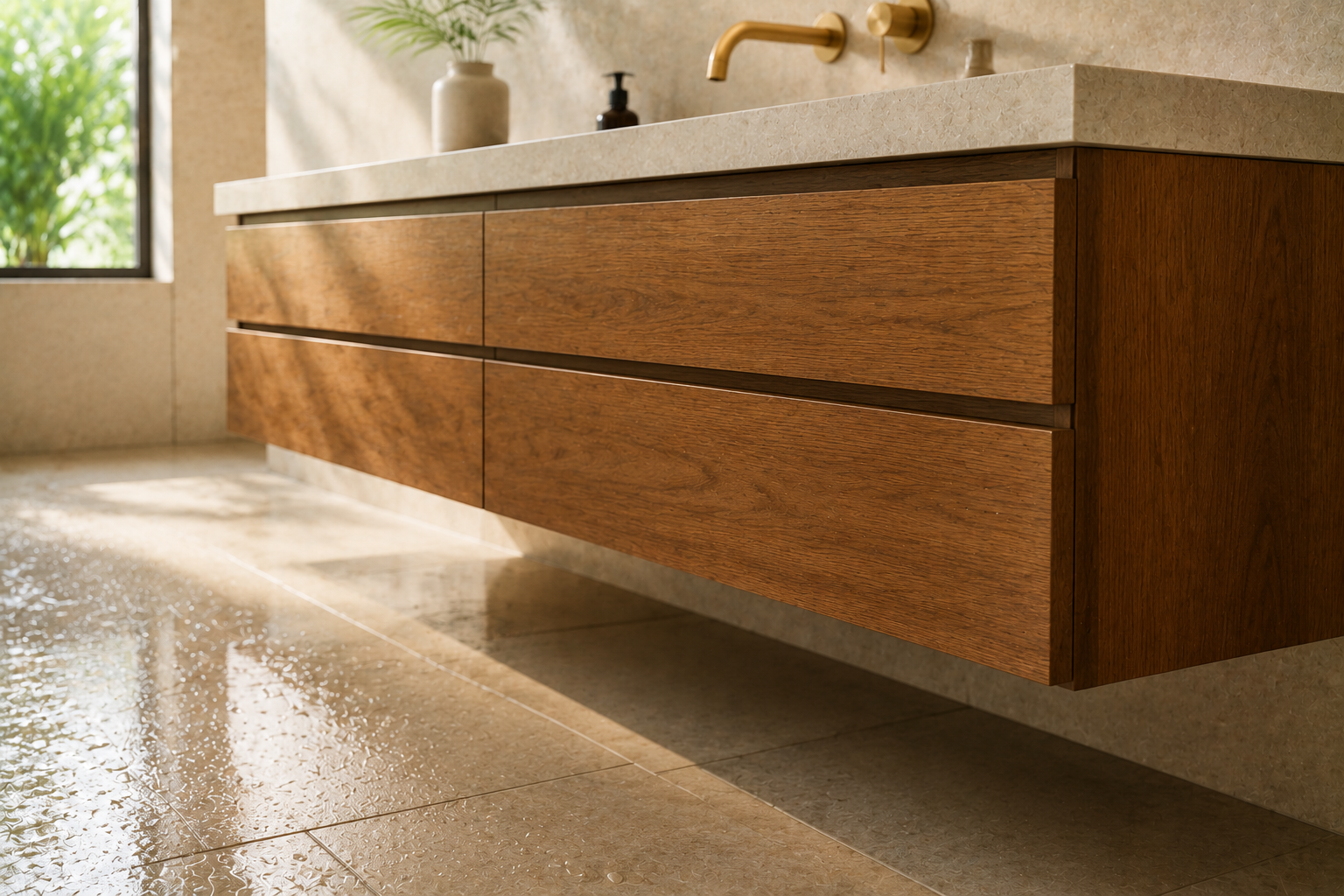 Wall-Hung Vanities and Why They Suit a Wet Floor