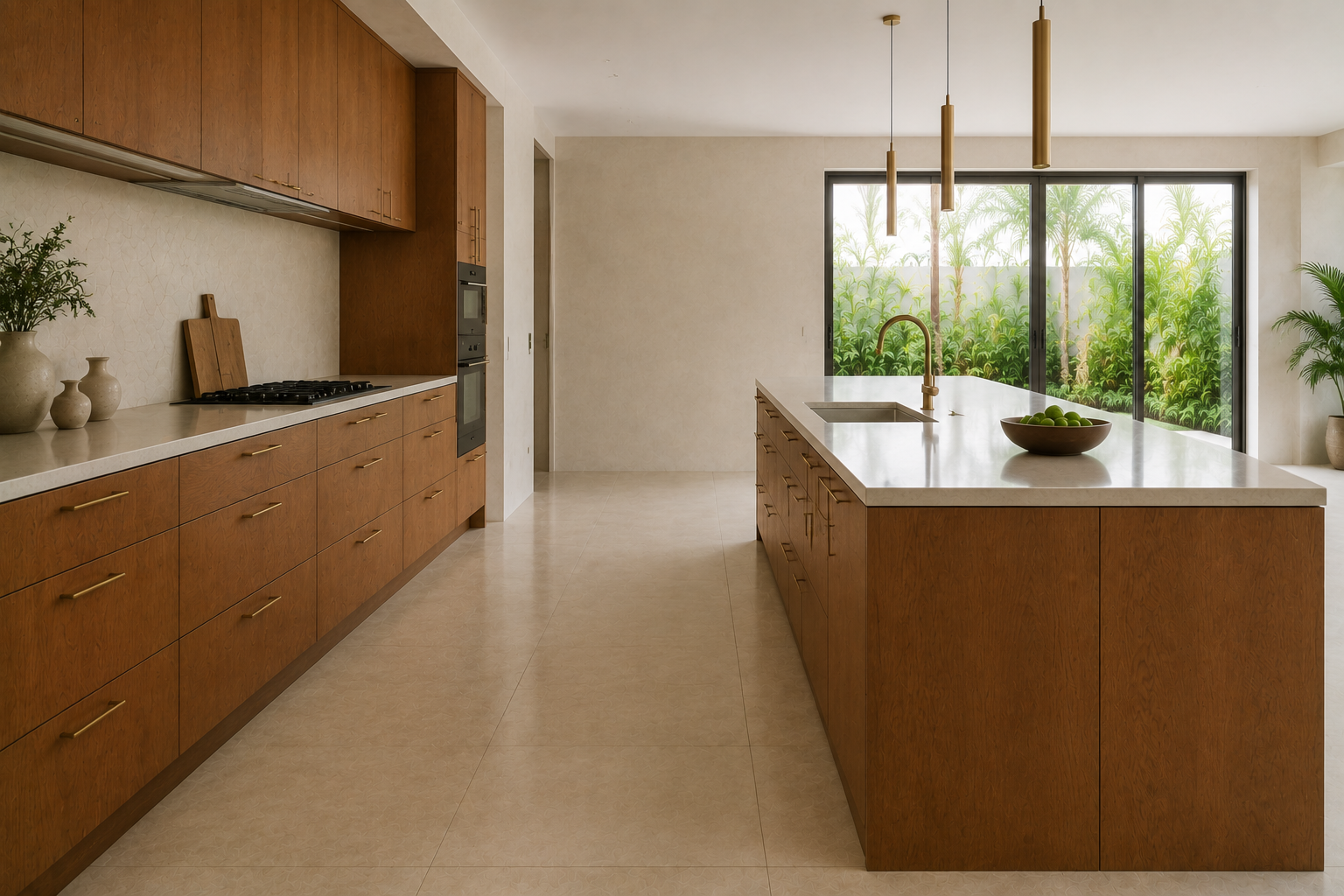 Positioning a Kitchen Island in an Open-Plan Room