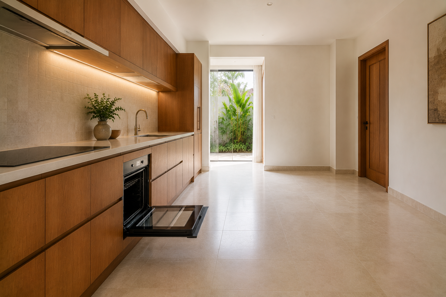 How Much Walkway a Single-Wall Kitchen Needs