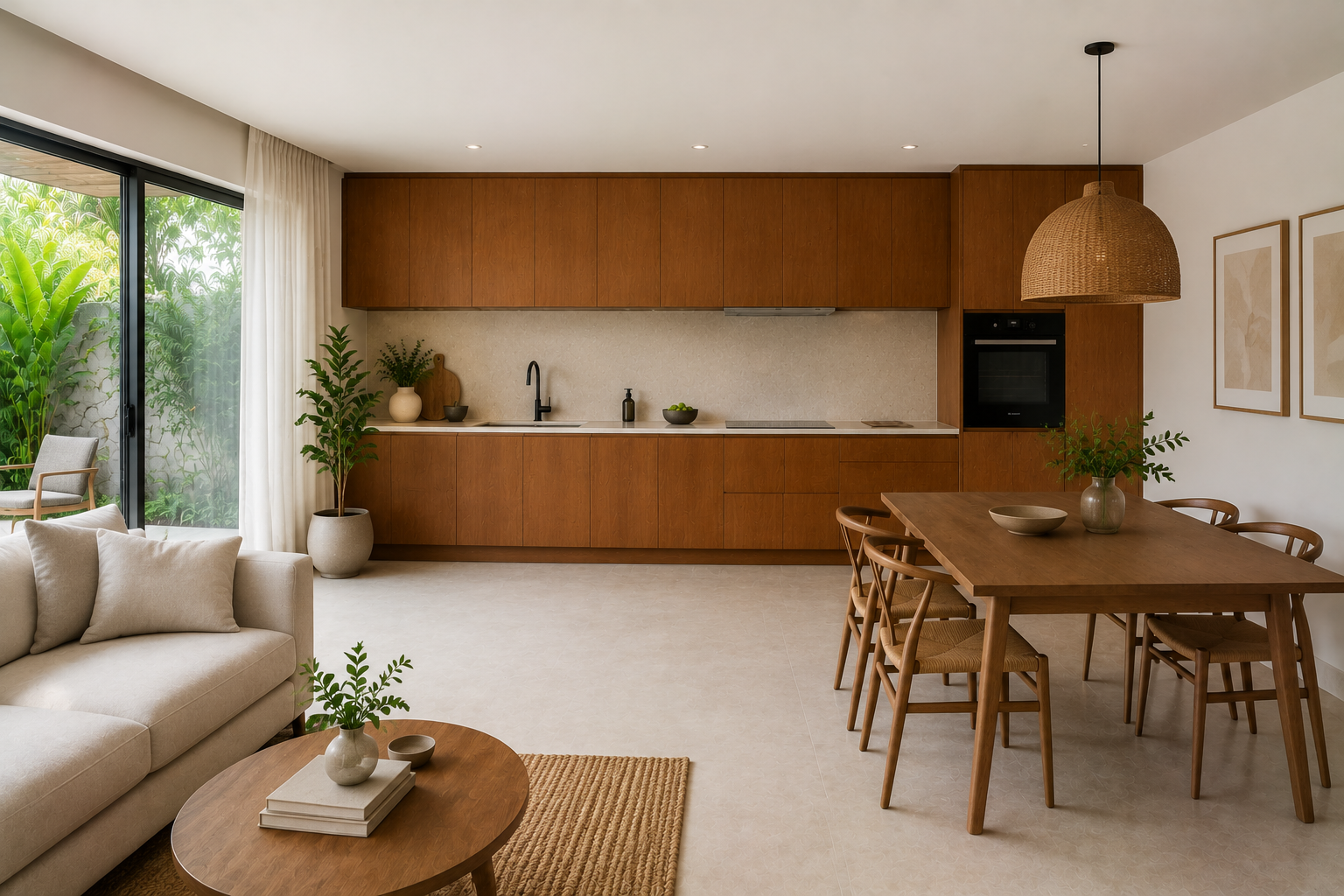 Living With the Kitchen on One Wall