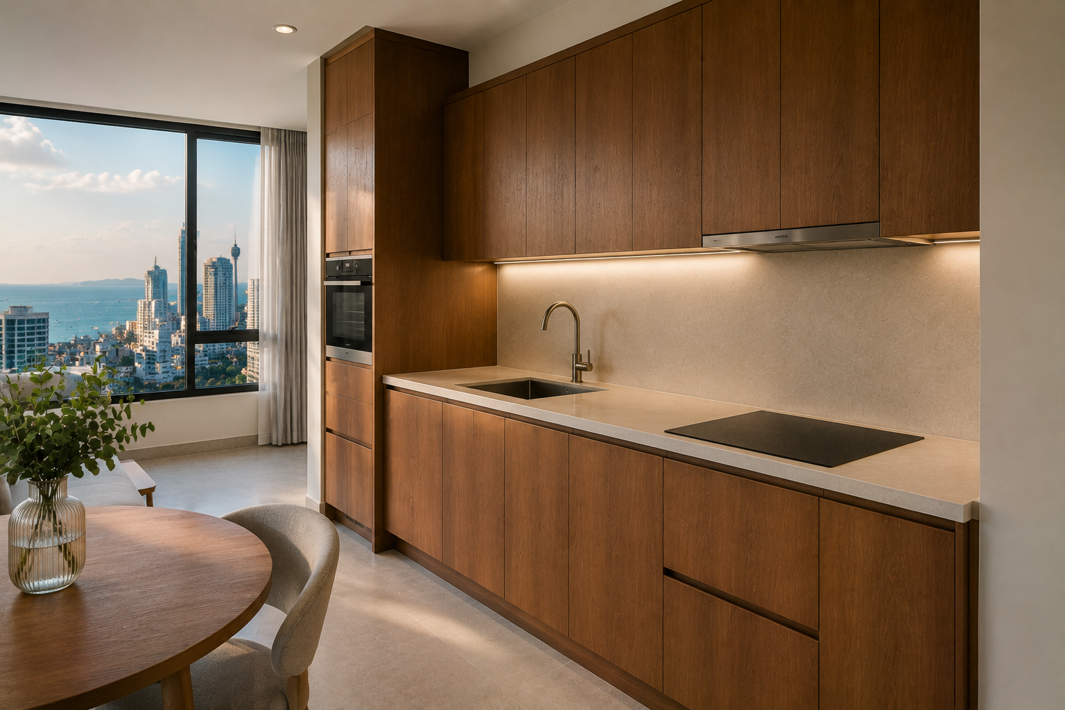 Straight Kitchens for Apartments, Rentals and Developments