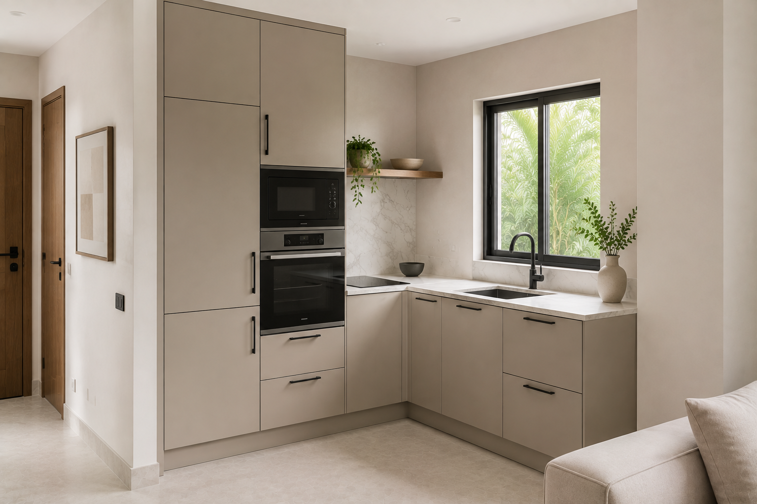 L-Shaped Kitchens in Apartments and Small Homes