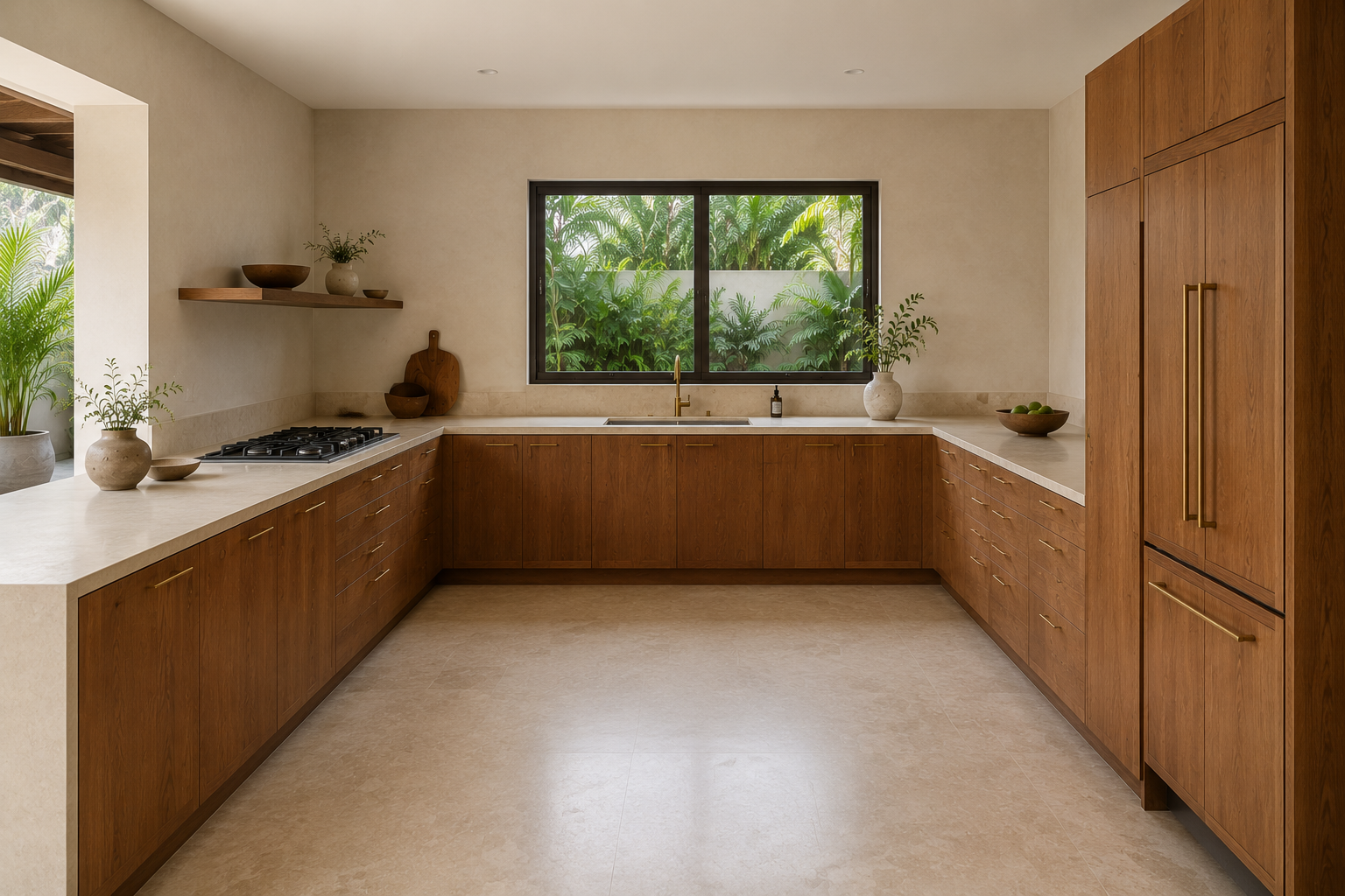 Where to Put the Sink, Hob and Fridge in a U-Shaped Kitchen
