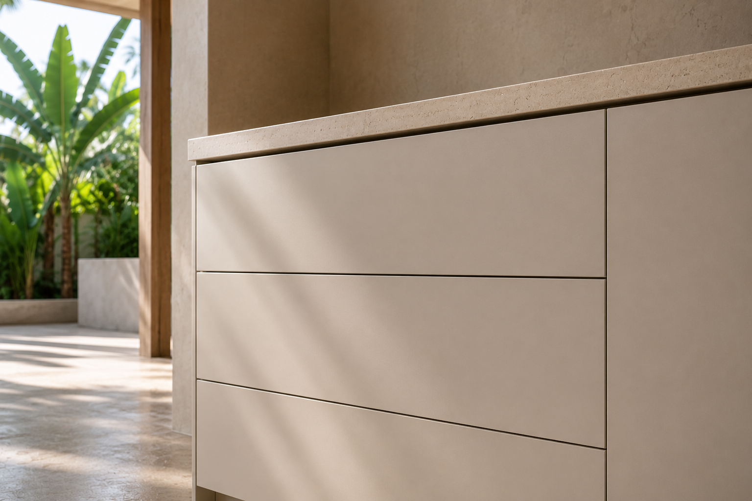 How a Handleless Kitchen Actually Opens
