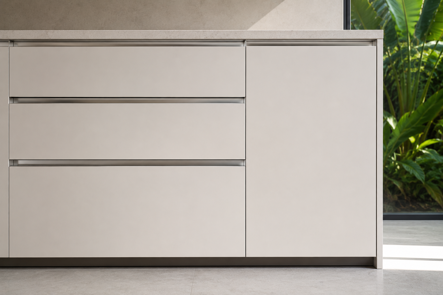 Flat Fronts and the Geometry of a Modern Kitchen