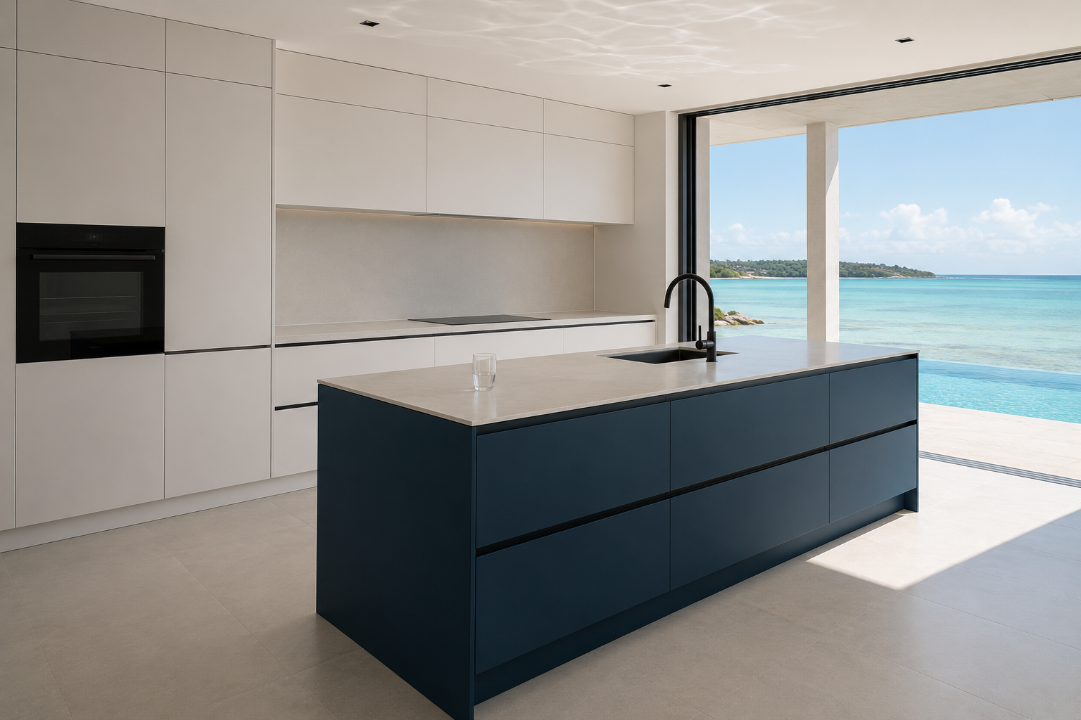 Colour and Contrast in a Modern Kitchen