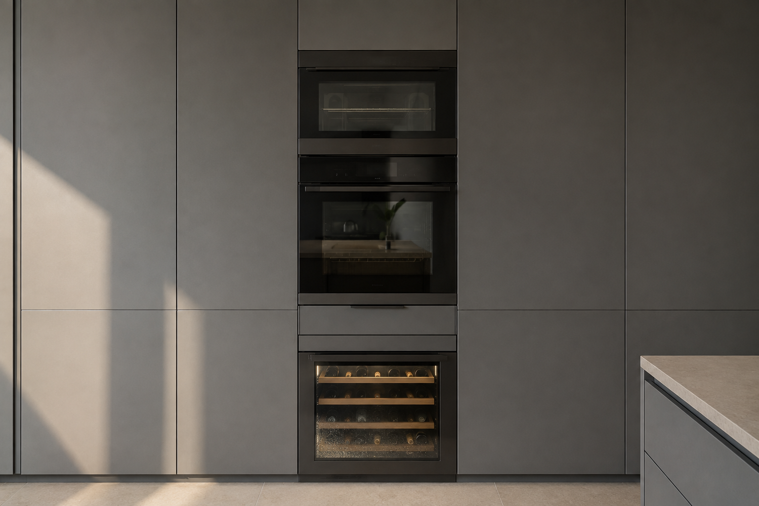 Tall appliance storage