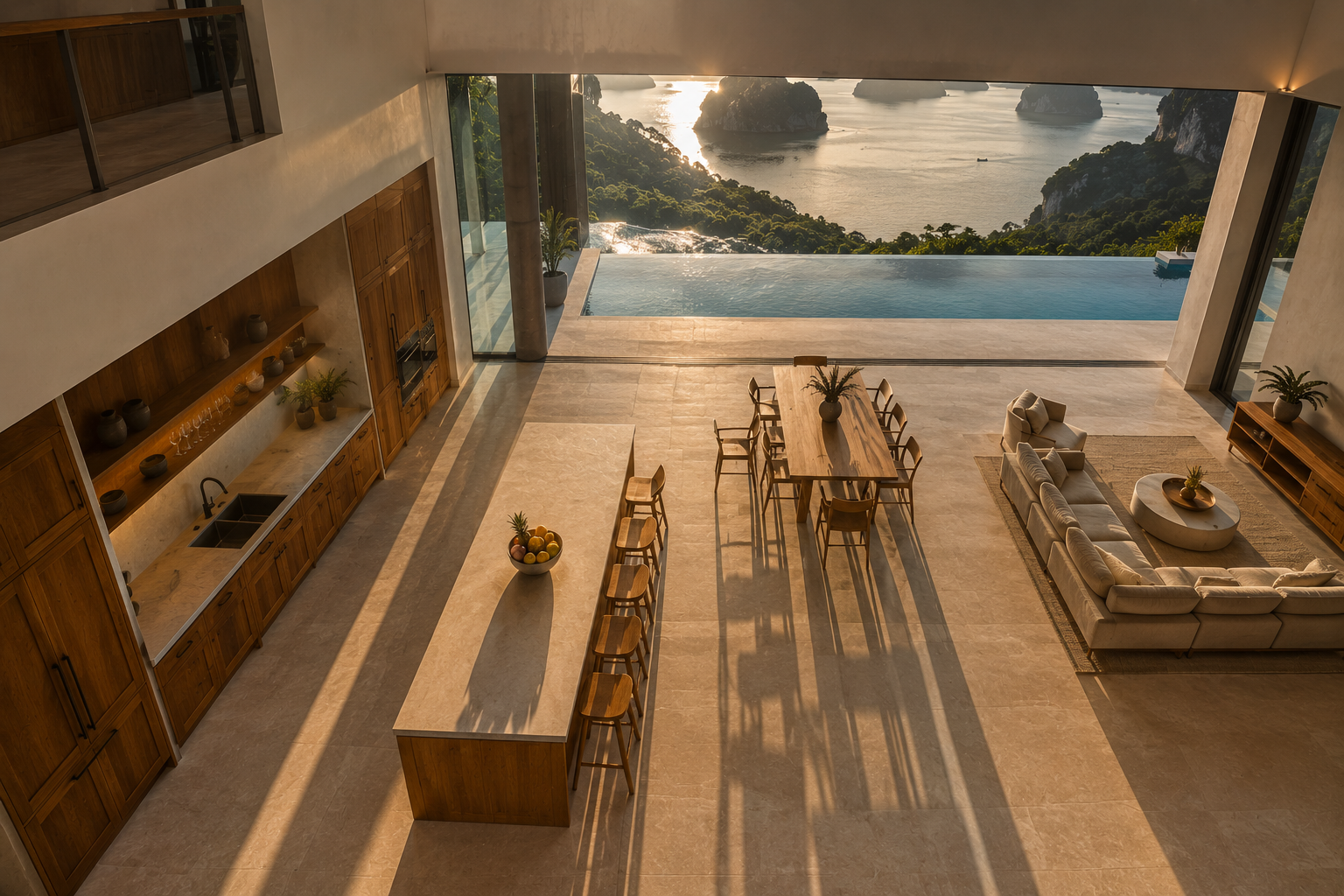 Villa island layout