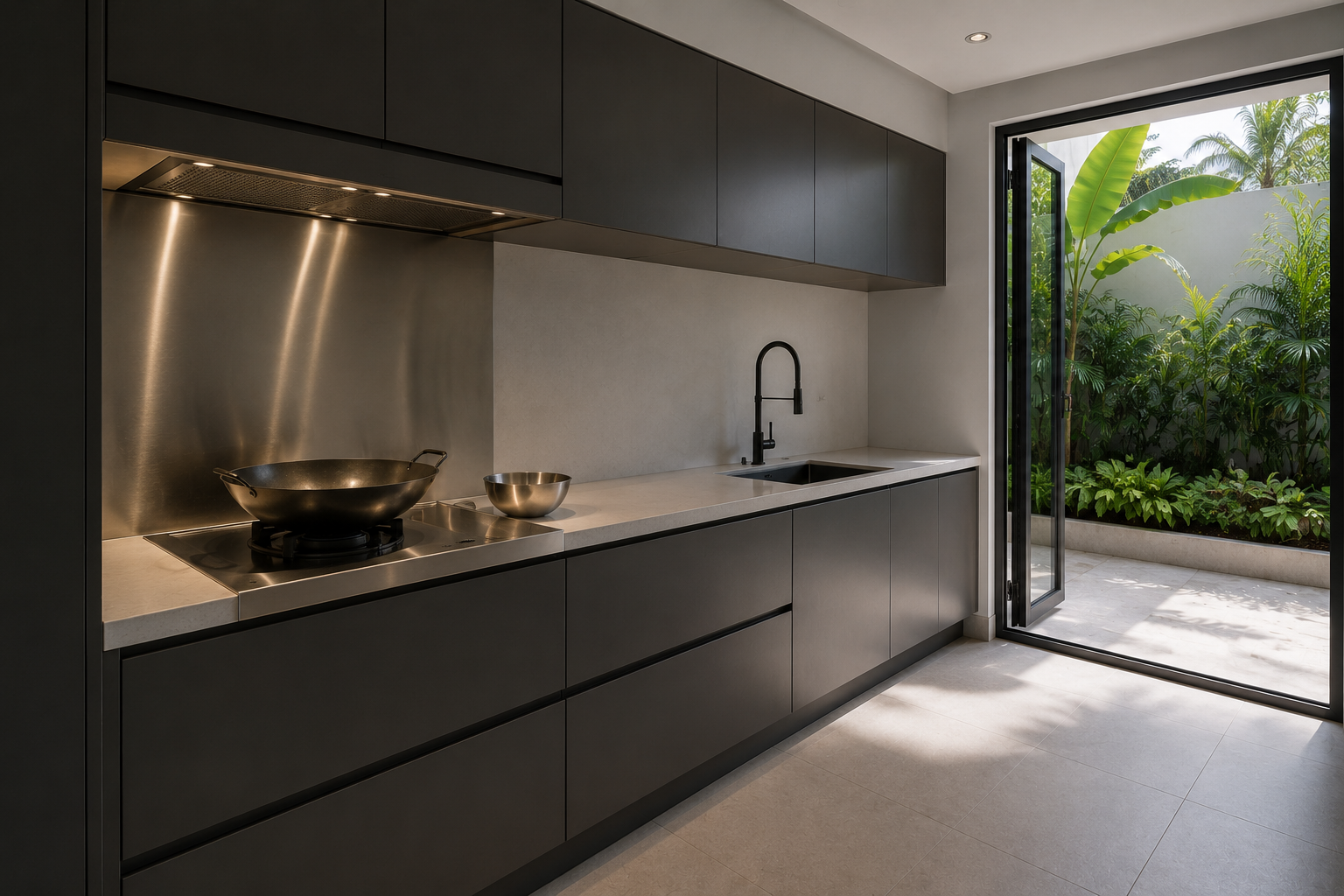 One Kitchen or Two: the Main Kitchen and the Back Kitchen