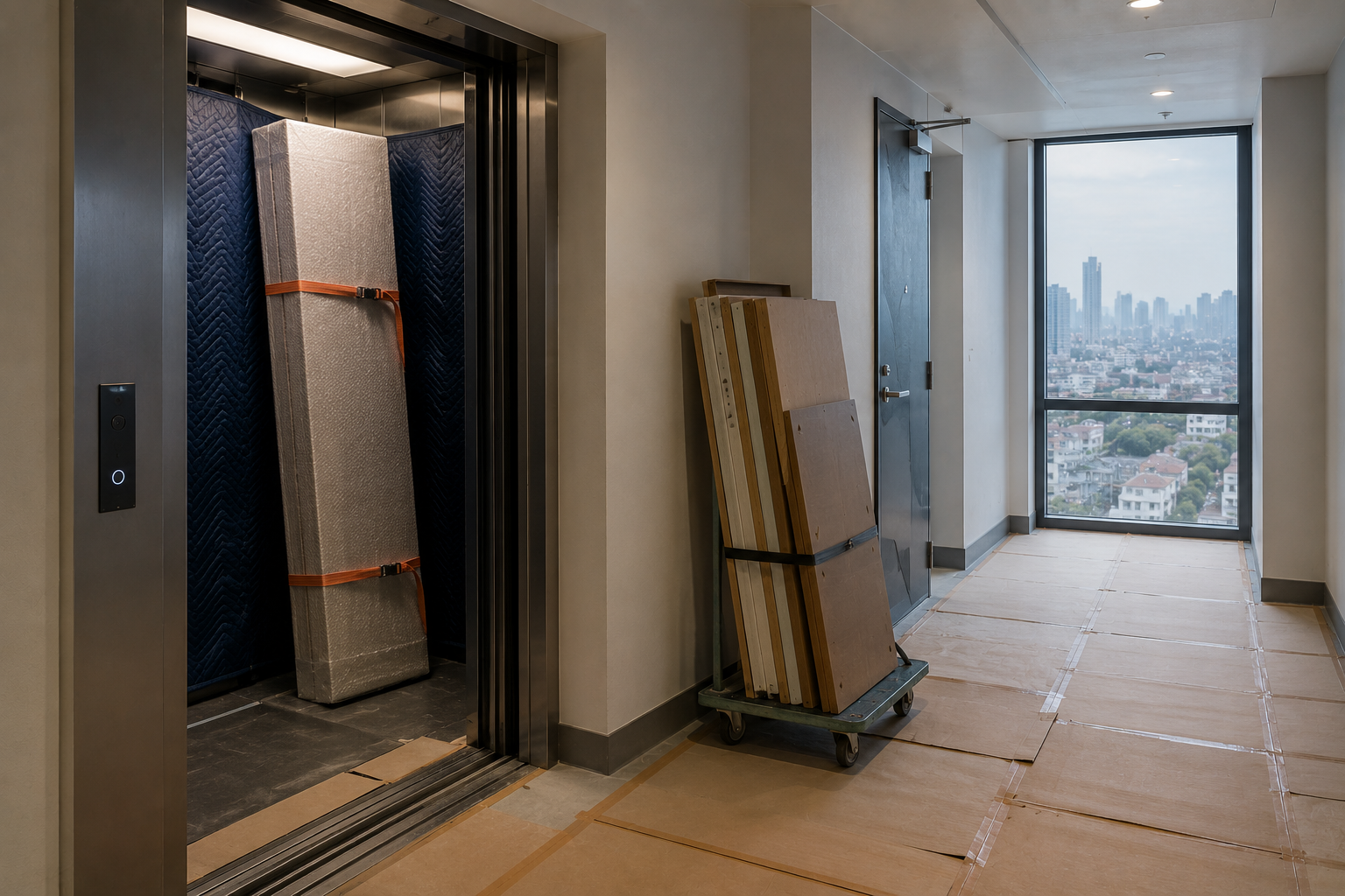 Delivery, Lifts and Building Rules