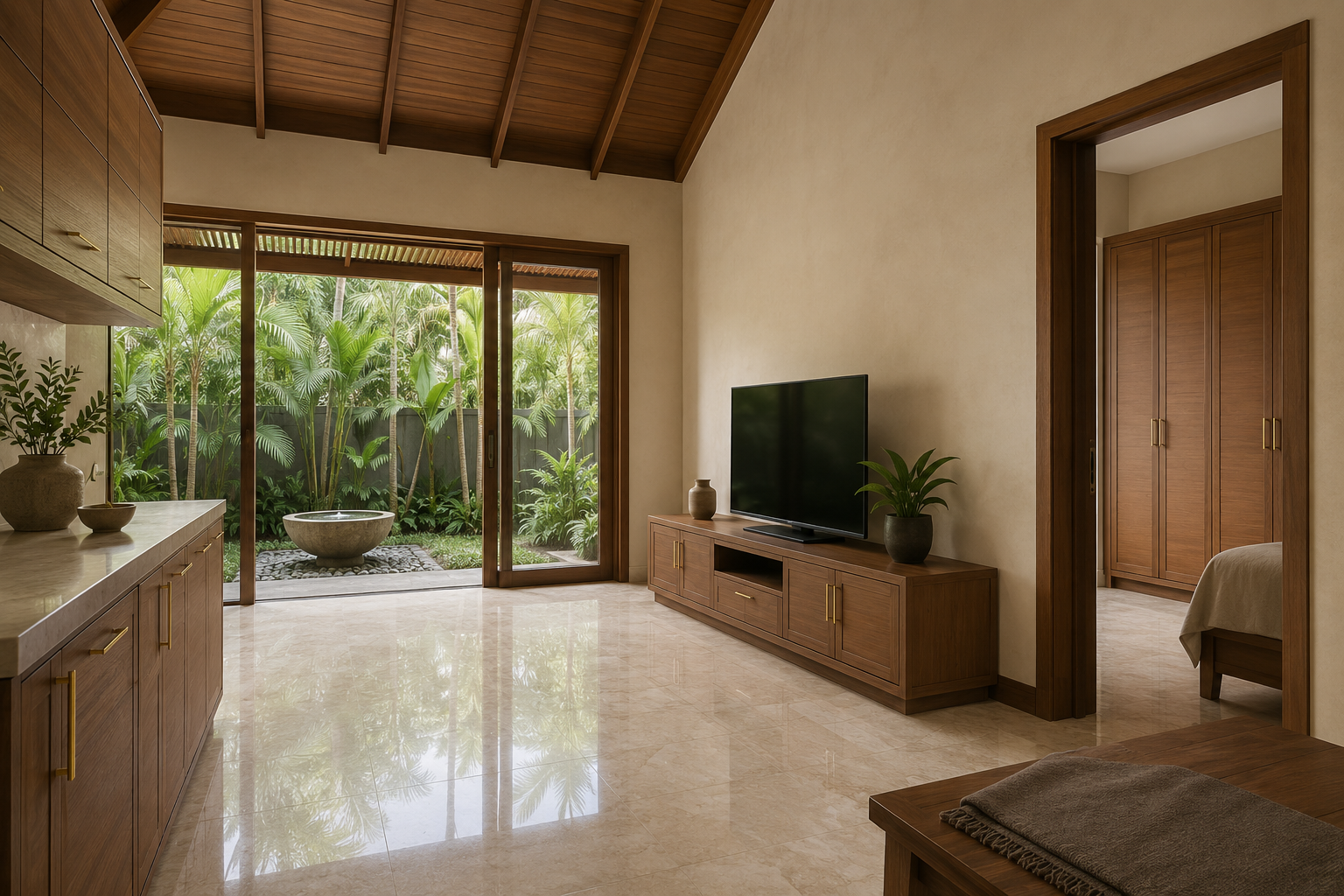 Teak Beyond the Kitchen