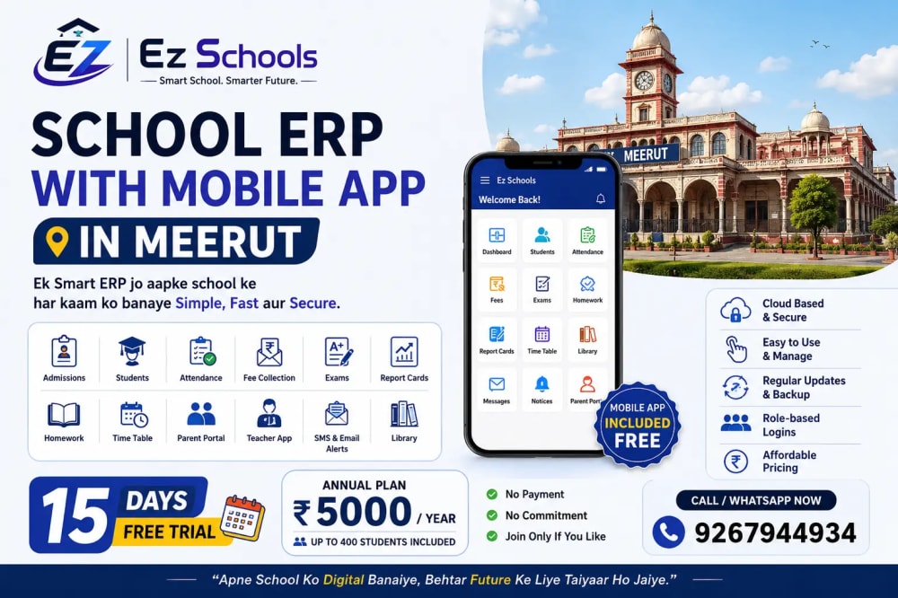 School ERP with Mobile App in Meerut