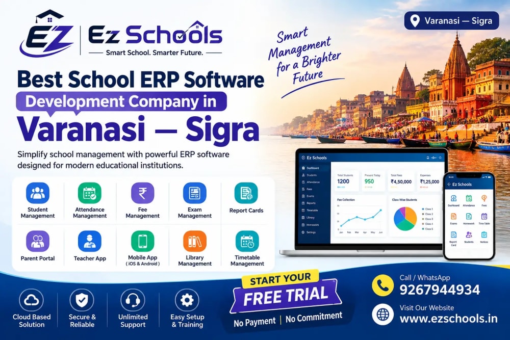 Best School ERP Software Development Company in Varanasi
