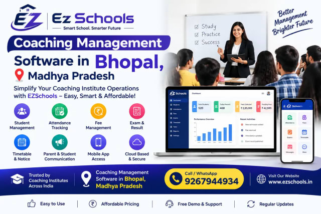 Coaching Management Software in Bhopal, Madhya Pradesh