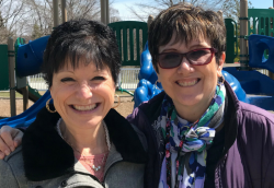 Elaine Fox (left) and Robin Pfenning (right), preschooler teachers at the Growing Tree Preschool at Gurnee Park District in Illinois have over 14 years teaching experience. Photo courtesy of Deanna Johann.