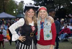 Rachel Waldron (left), recreation program supervisor for Dunwoody Parks and Recreation, at a Halloween event. Photo self-submitted.