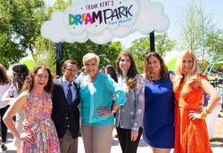 Richard Zavala (second from left), director of City of Fort Worth Park & Recreation Department, at the ribbon cutting ceremony for Dream Park. Photo courtesy of Daniel Villegas.