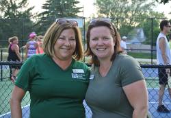 Sabrina Hinkens (left), youth program supervisor for Gurnee Park District, with her colleague, Sue McDougle. Photo courtesy of Deanna Johann.