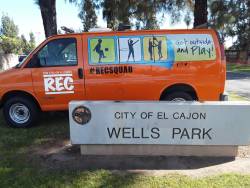 The city of El Cajon, California, created Rec Squad, a mobile recreation program that brings outdoor recreation to local parks that do not have community centers. Photo courtesy of the city of El Cajon.