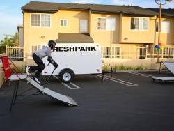 To meet diverse community needs, Los Angeles County Department of Parks and Recreation has purchased a range of recreational amenities, including portable basketball hoops, soccer goals, skate ramps and more. Photo courtesy of Los Angeles County Department of Parks and Recreation.