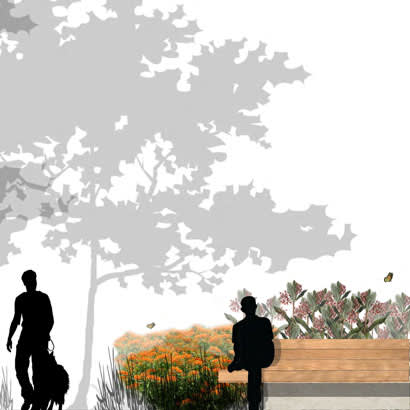 2018 April Park Bench Proposed Pollinator Park 410