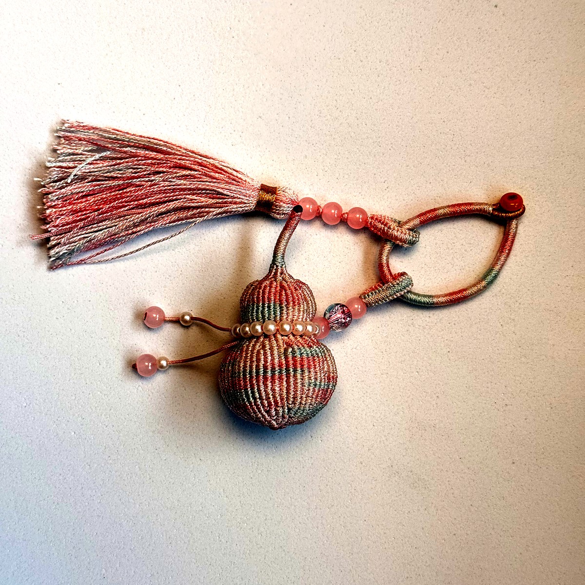 Woven Gourd Tassel Charm - Mixed Hues
