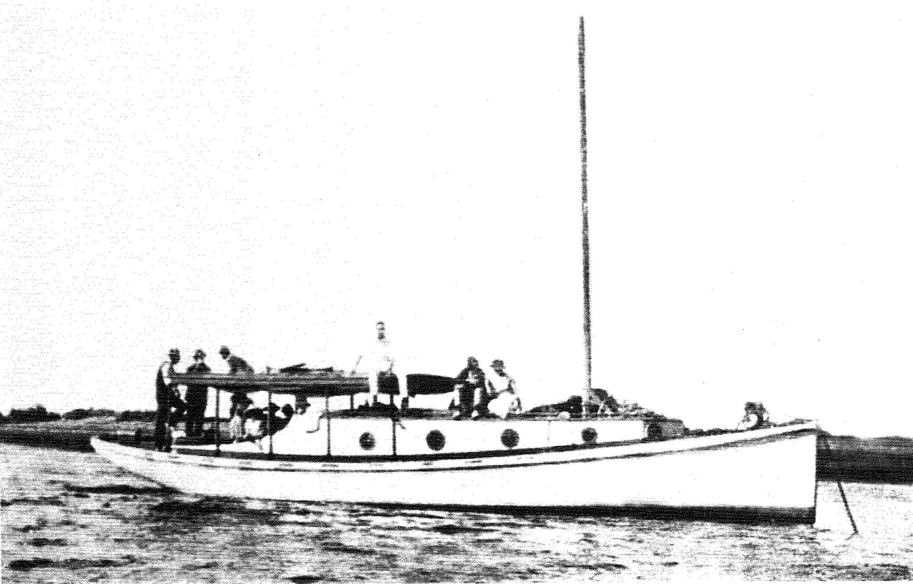 Amity at anchor