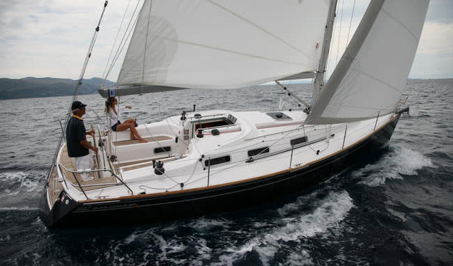 Sandro Salona 34 moored at Marina Zadar (ex. Tankerkomerc)