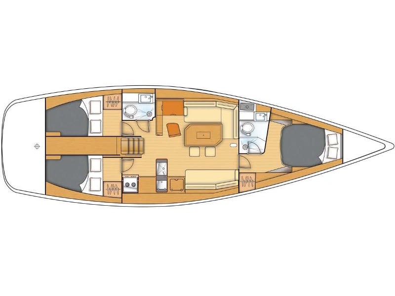 URANIA First 45 moored at Kaštel Gomilica / Marina Kaštela