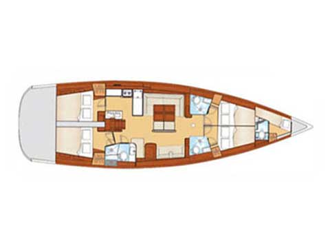 Altais Oceanis 54 moored at Marina di Cagliari