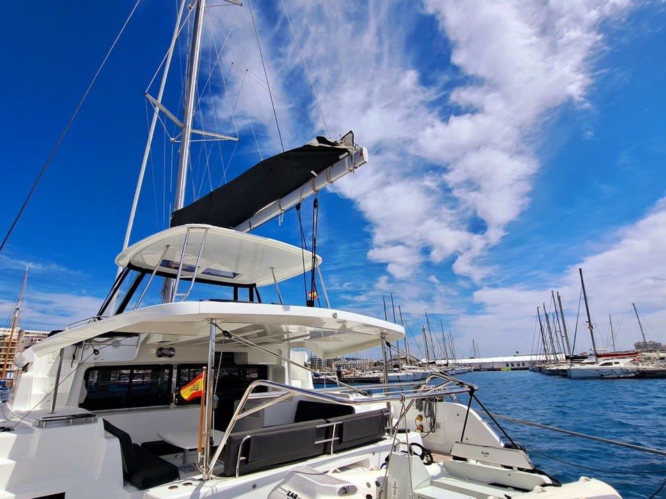 Silver Elli Lagoon 46 moored at Pointe-à-Pitre / Marina Bas-du-Fort