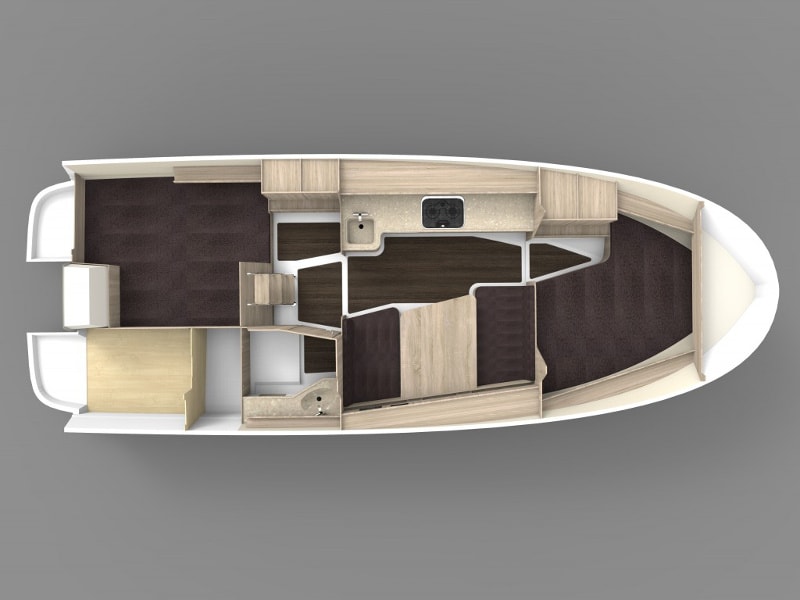 La Pelosa Nexus Revo 870 Prestige moored at AZS Wilkasy