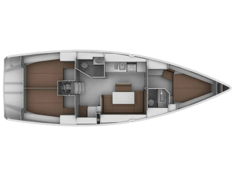 Santiano Bavaria Cruiser 40 moored at Lemmer