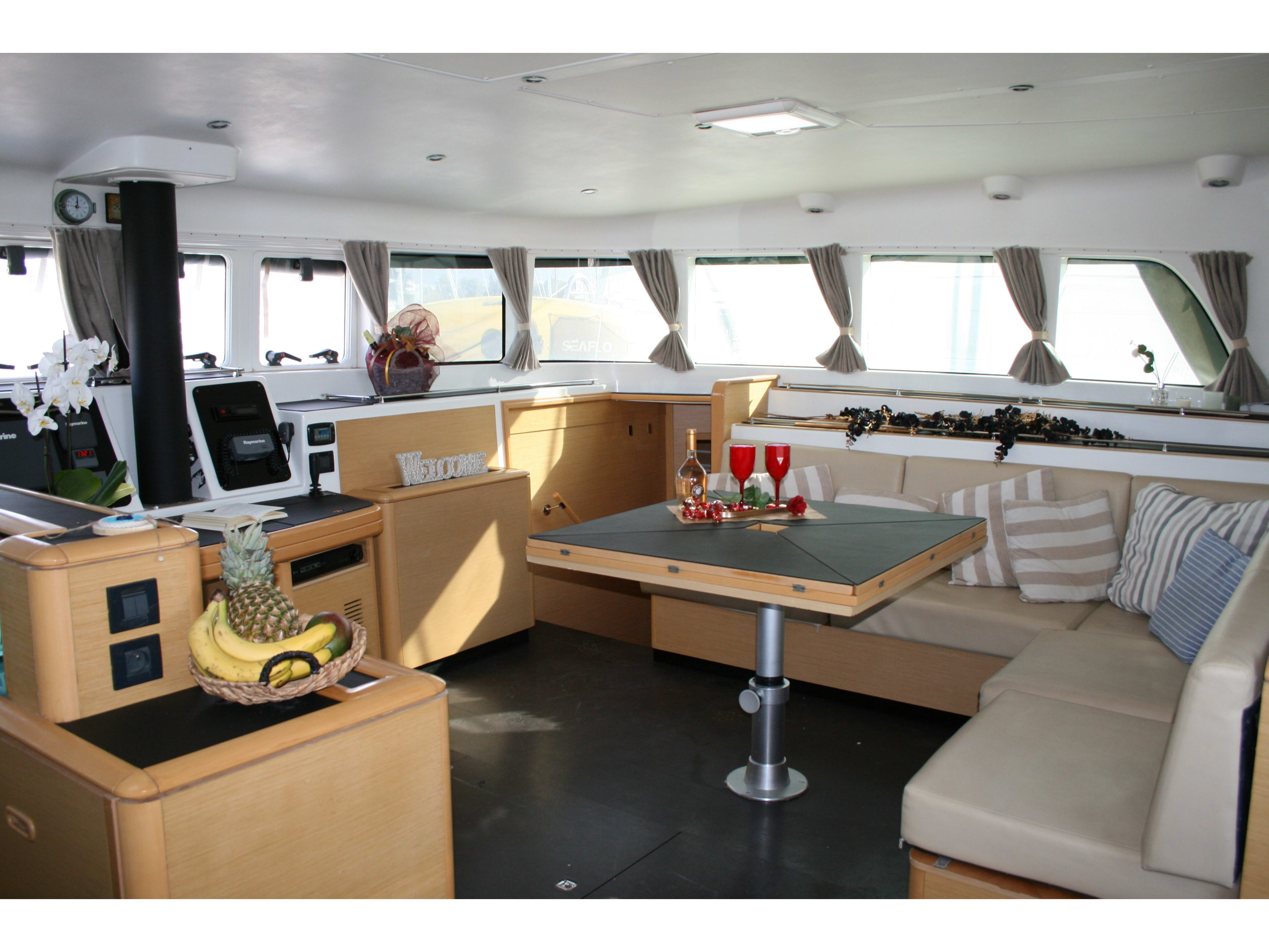 Mystique I Lagoon 500 moored at Athens / Alimos Marina