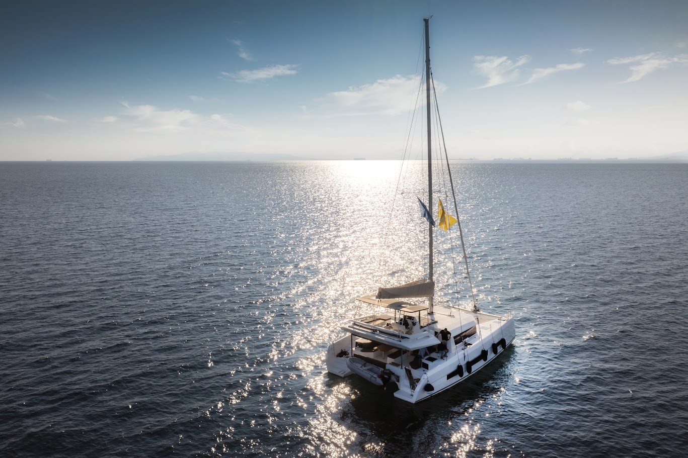 Diva - Skippered Dufour Catamaran 48 moored at Athens / Alimos Marina