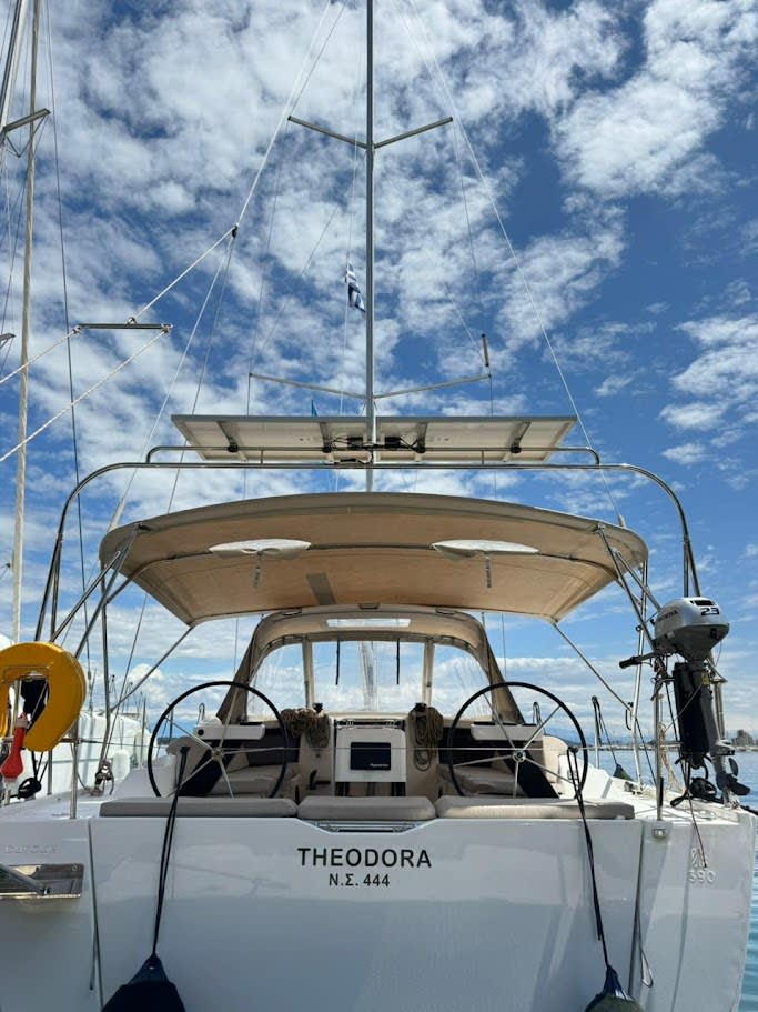 Theodora Dufour 390 moored at Preveza Main Port