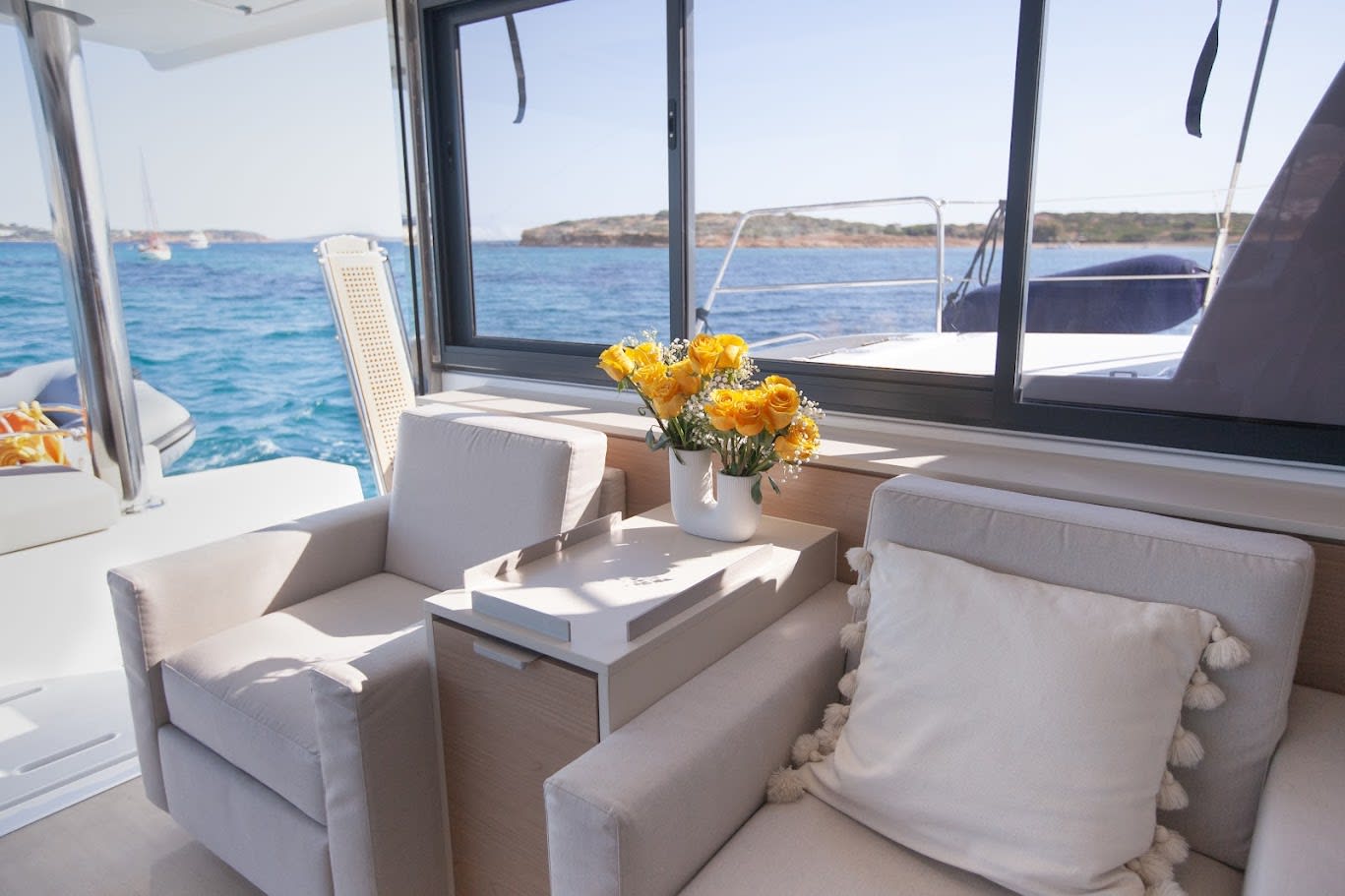 Nereid - Skippered Bali 4.8 moored at Tourlos Marina