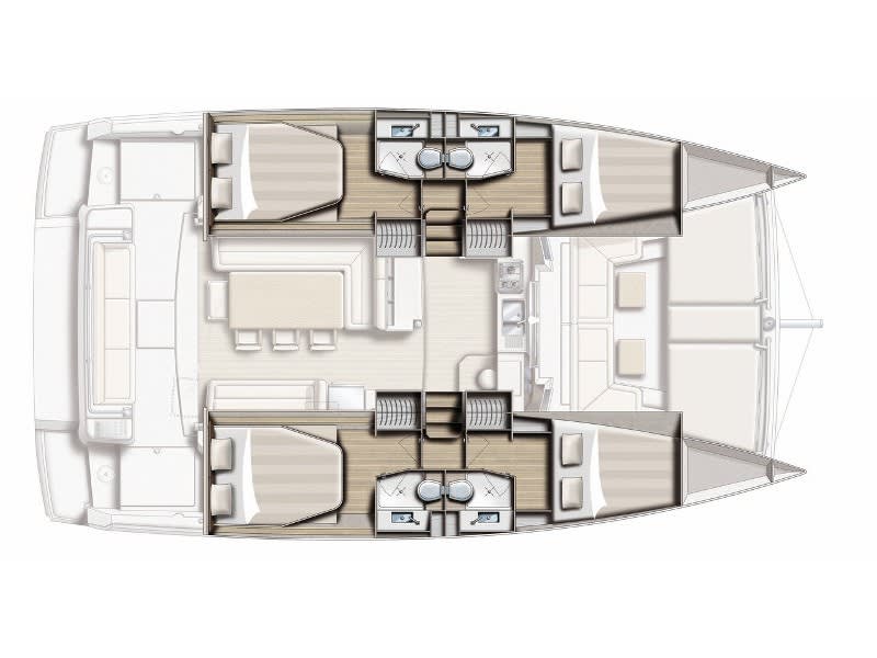 Double Six Bali 4.1 moored at Kalkara Marina