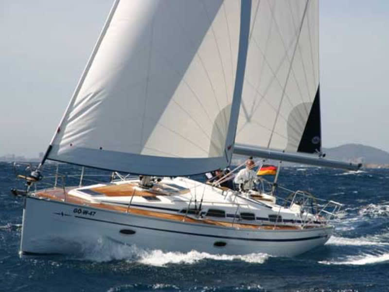 Ruck Zuck Bavaria 40 Cruiser moored at Palma de Mallorca / Marina Naviera Balear