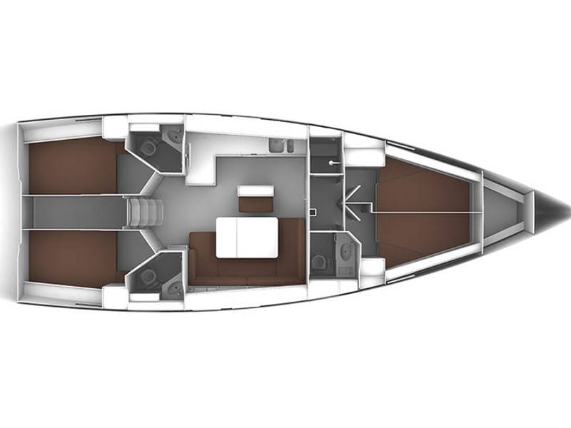 Sputnik Bavaria Cruiser 46 moored at Lemmer