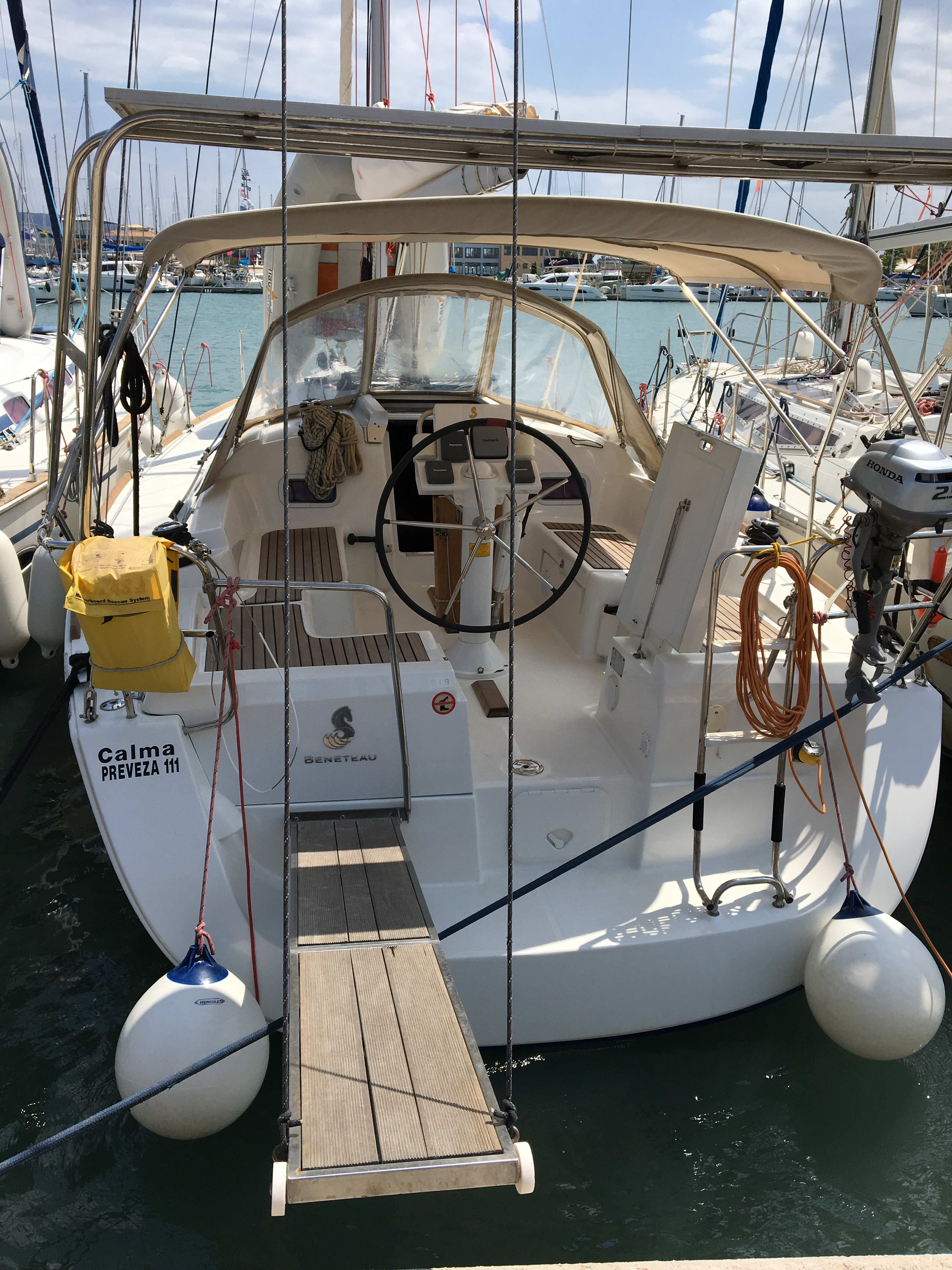 Calma Oceanis 34 moored at Lefkada / Port of Lefkas