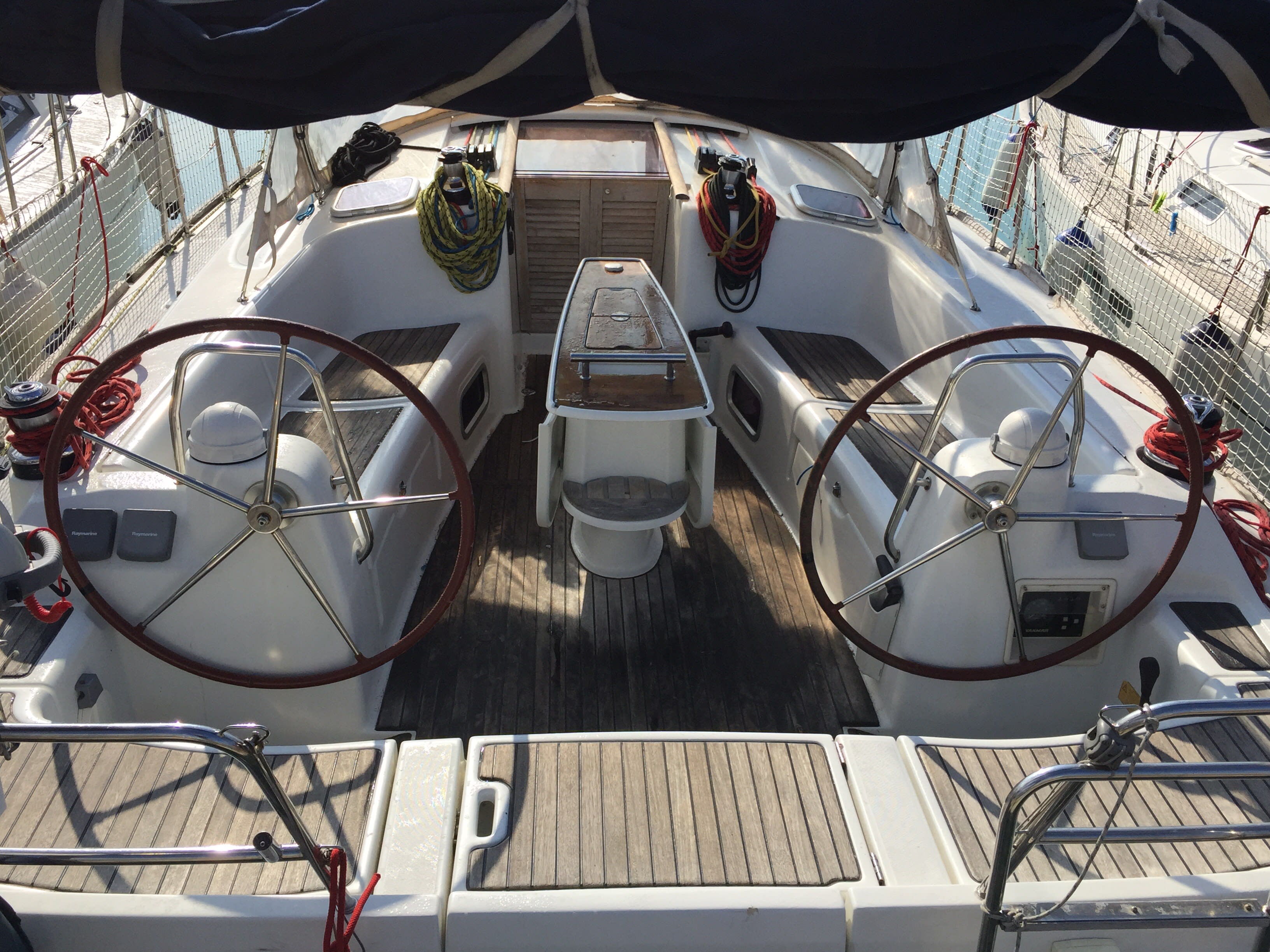Little Mermaid Oceanis 43 moored at Portisco / Cala dei Sardi