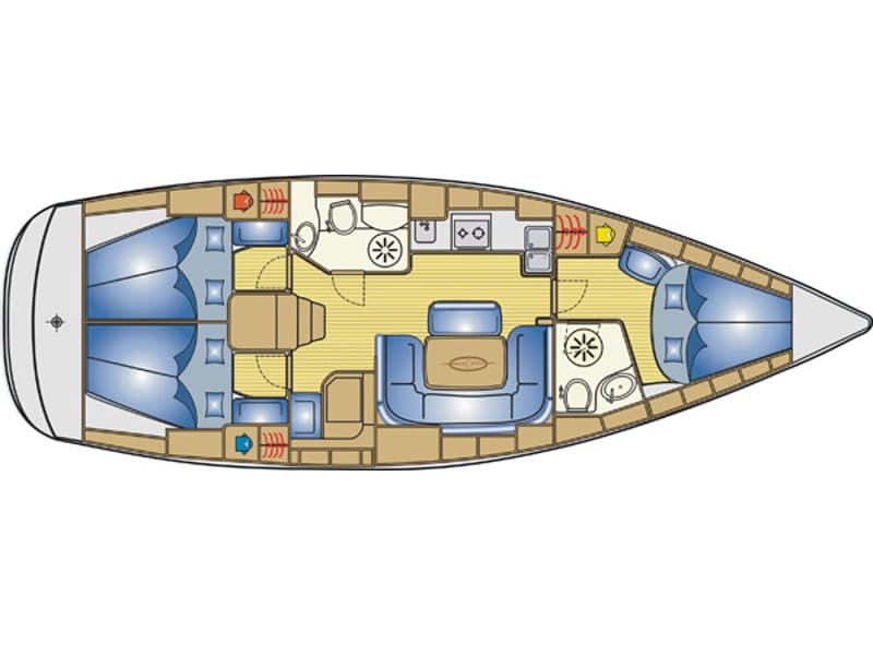 Planis Bavaria 39 Cruiser біля причалу Sami Port